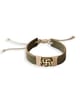 Olive Green Swastik Vegan Leather Band