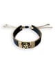Blue Om Vegan Leather Band