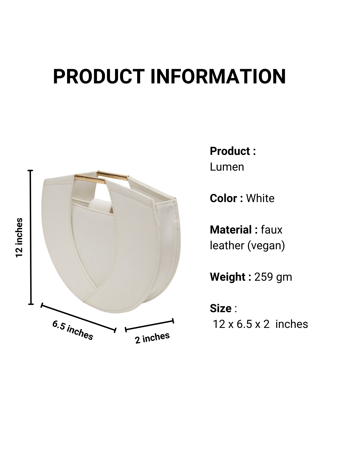 White Lumen Handbag
