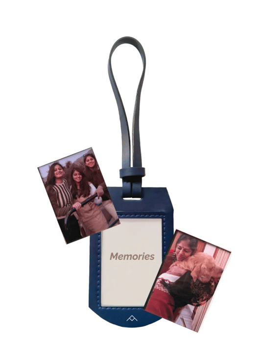 Blue Polaroid Bag Charm