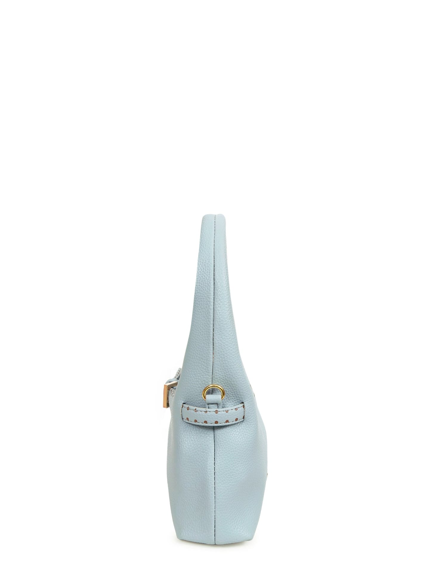 Blue Polka Mini Hobo Bag