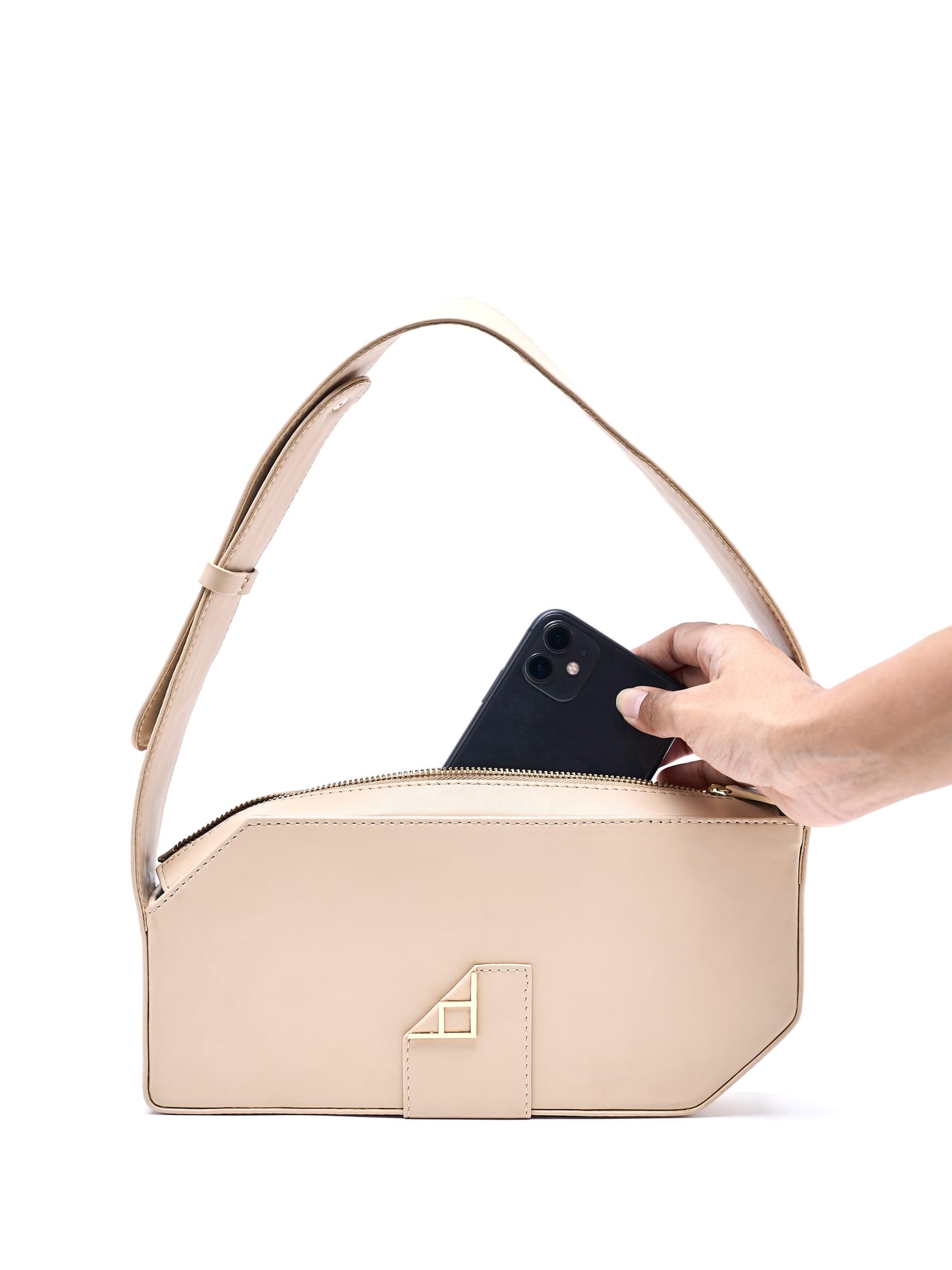 Beige Siren Shoulder Bag