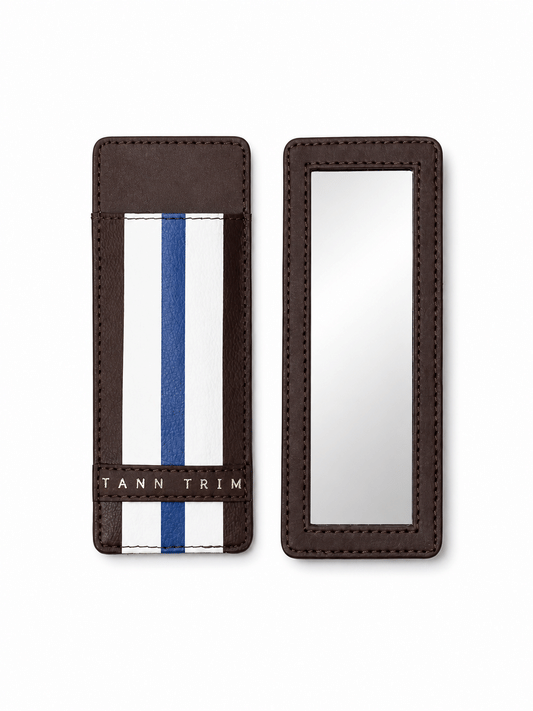 Indigo Stripes Lip Liner Case & Mirror