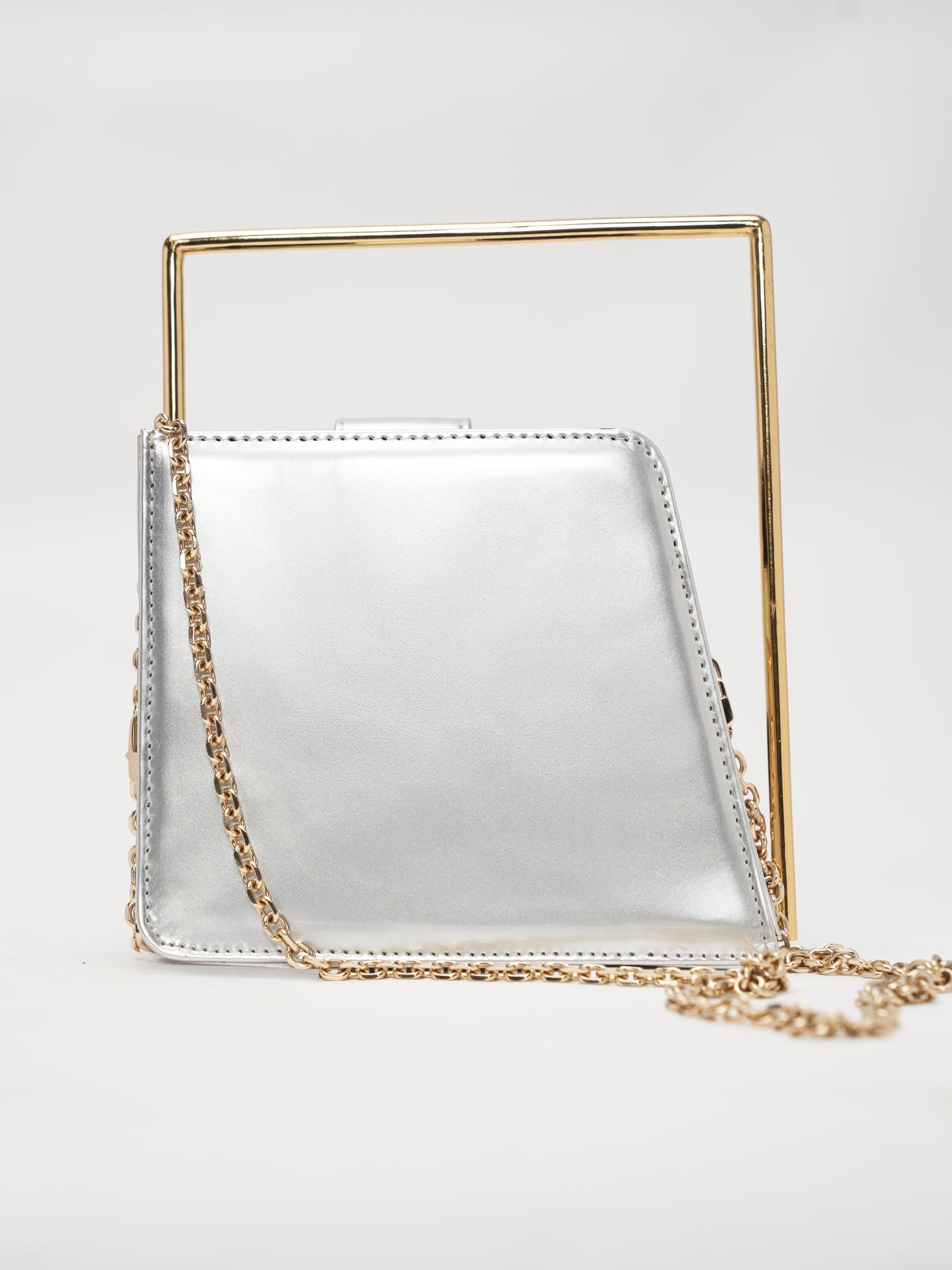 The frame handbag - Silver