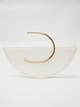 Gold Arch Handbag - White