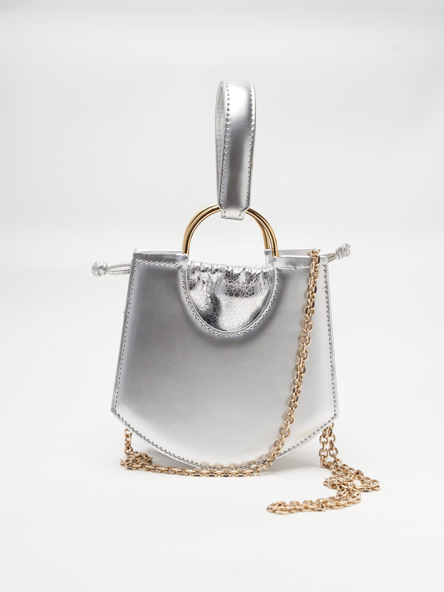 Silver Scrunchie Wristlet