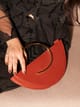 Gold Arch Handbag - Berry