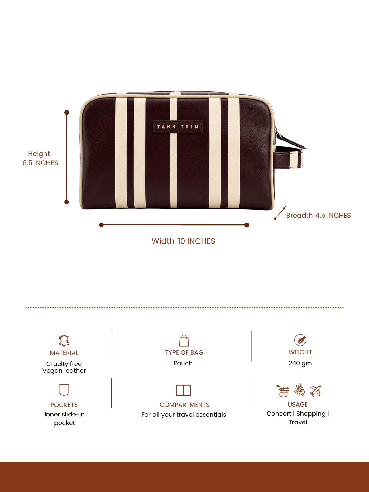 The Stripe Travel Kit - Butter Yellow