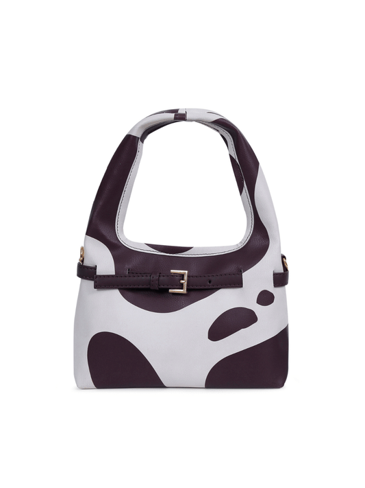 Cow Printed Mini Hobo Bag