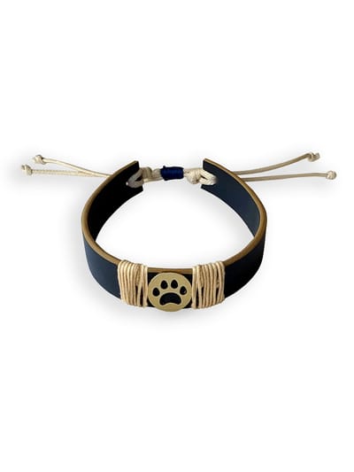 Blue Paw Vegan Leather Band
