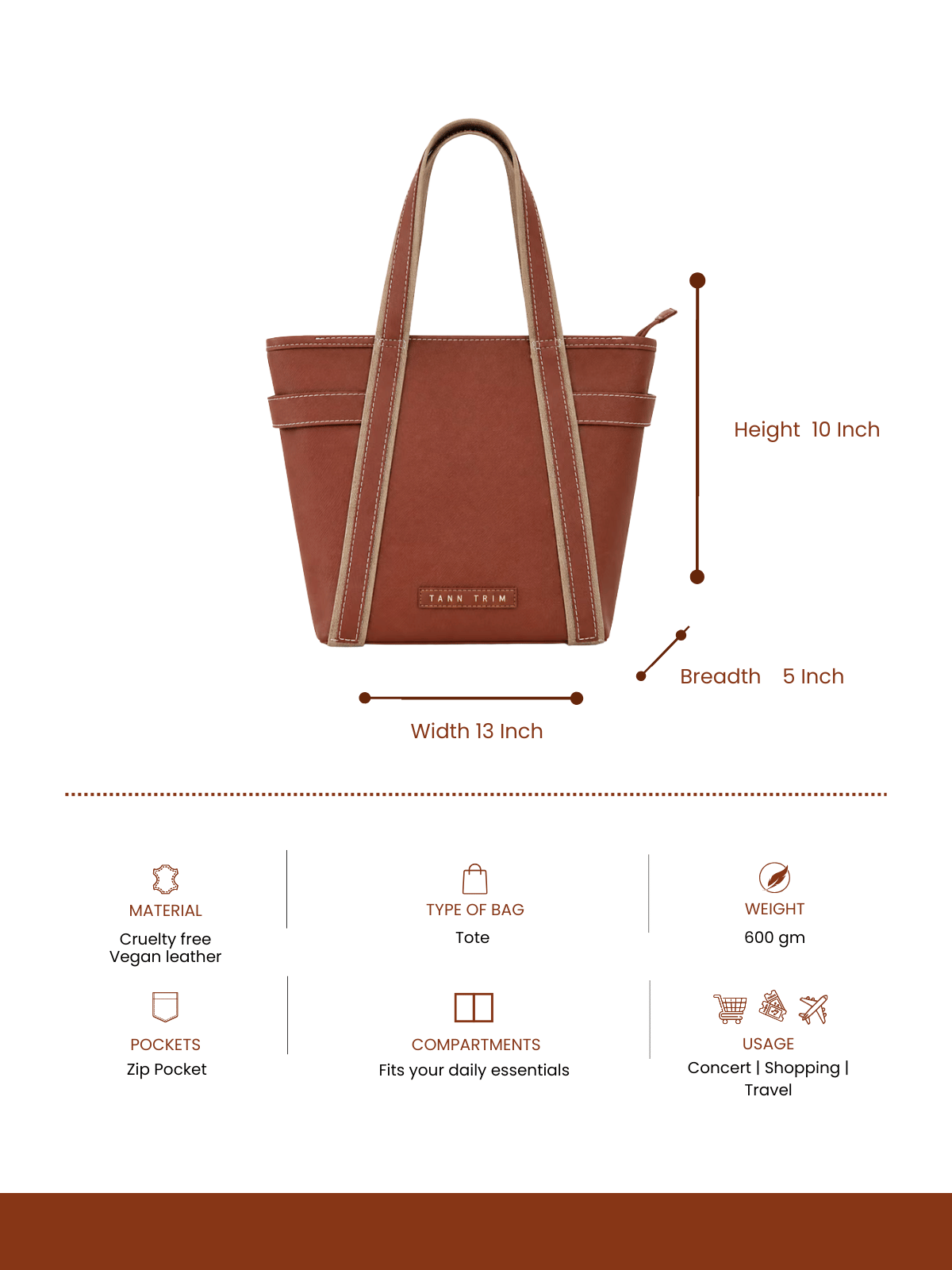 Medium Tann Trooper Tote