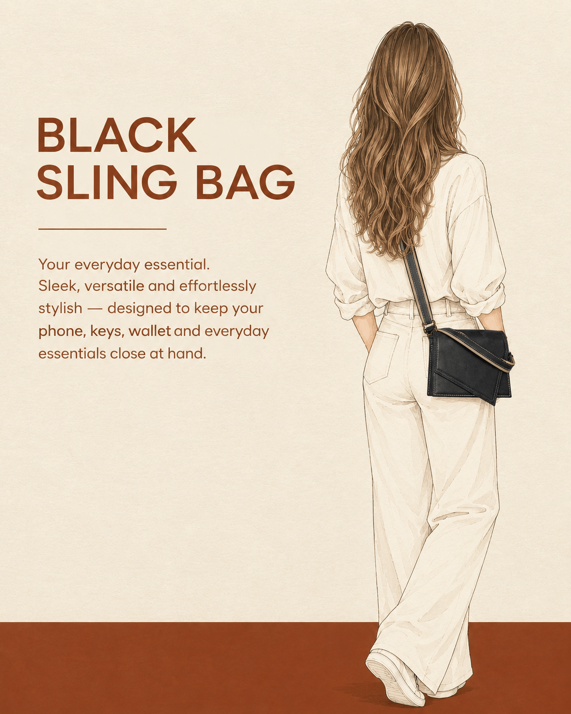 Black Trine Sling