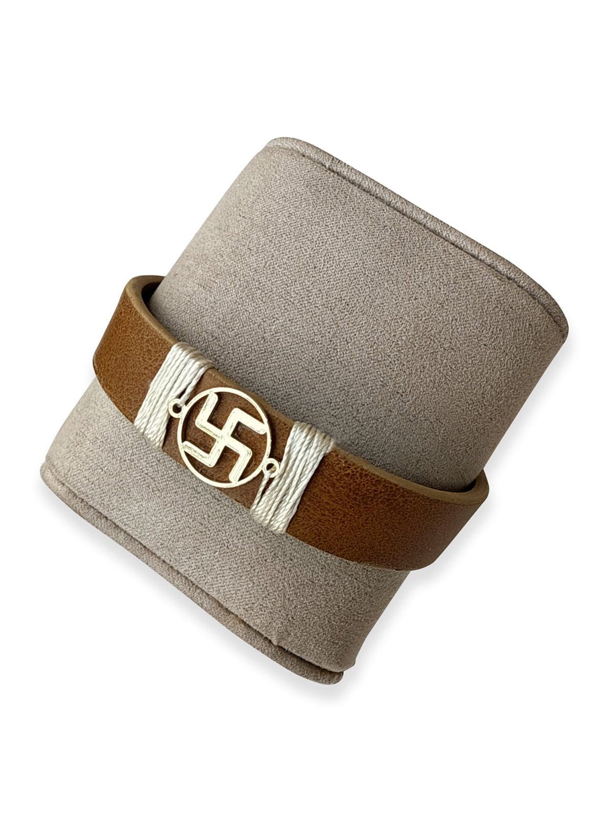 Tann Swastik Vegan Leather Band