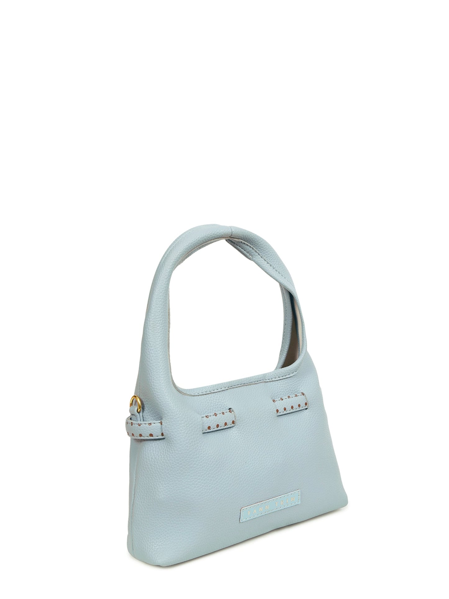 Blue Polka Mini Hobo Bag