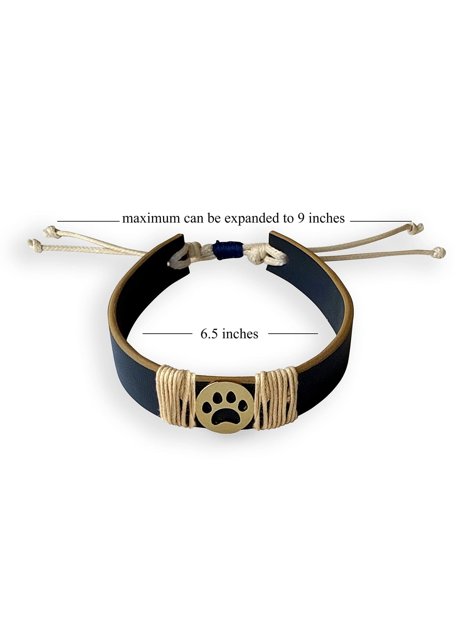 Blue Paw Vegan Leather Band