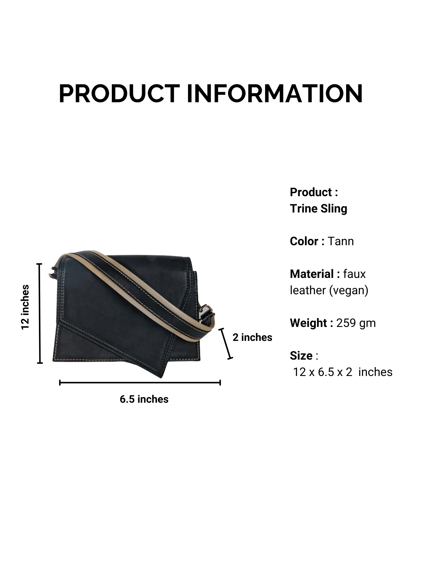Black Trine Sling
