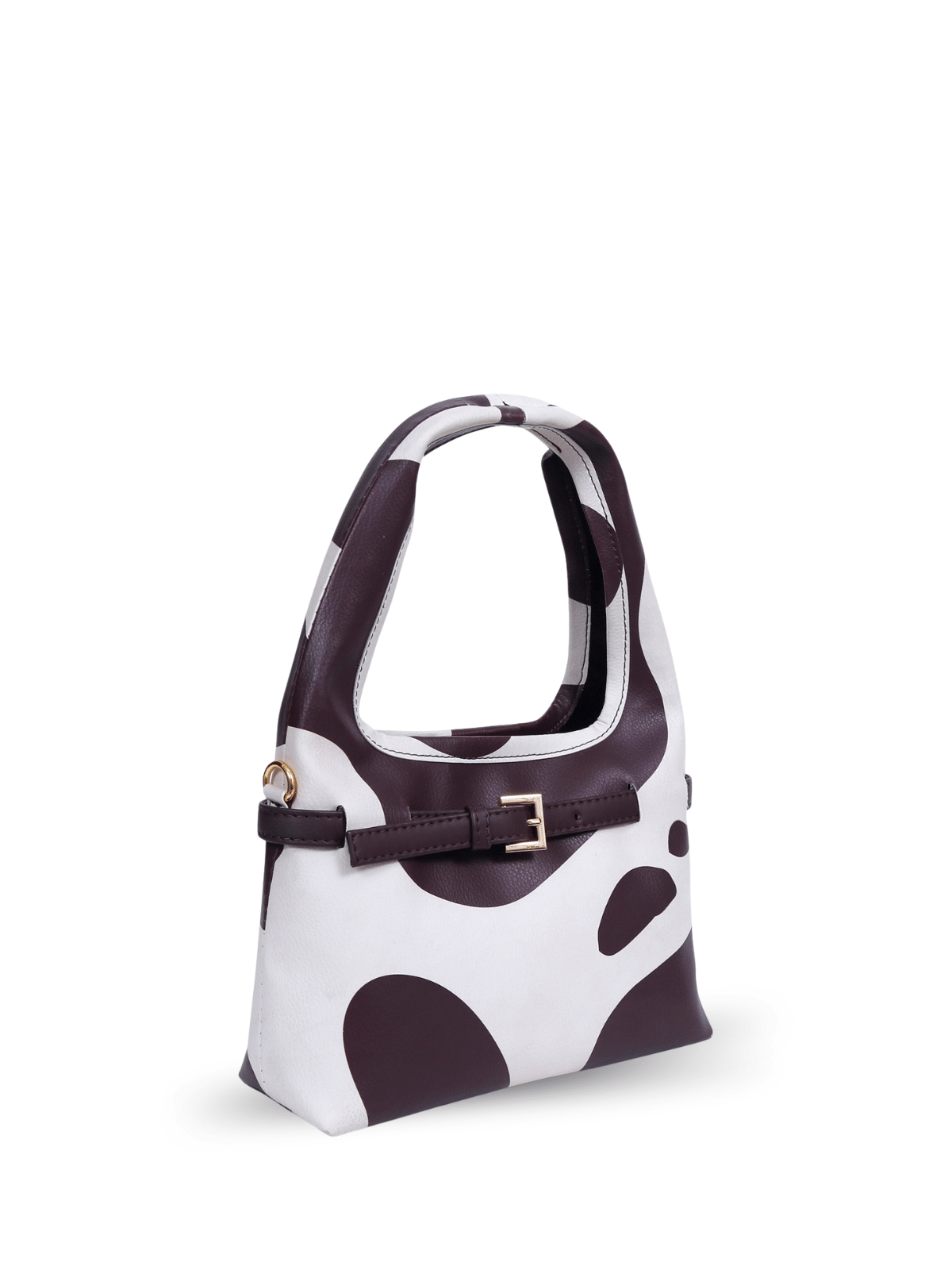 Cow Printed Mini Hobo Bag
