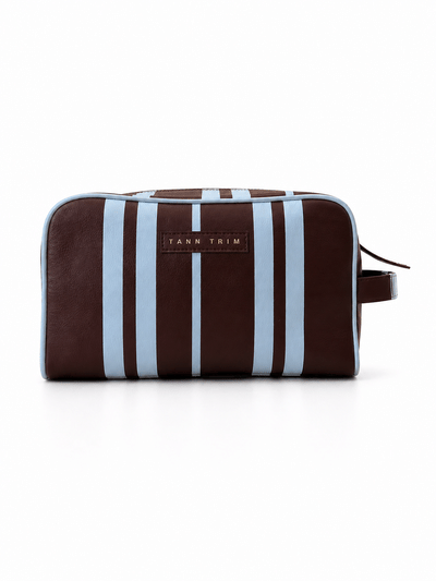 The Stripe Travel Kit - Brown & Blue