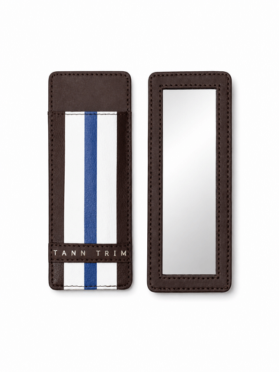 Indigo Stripes Lip Liner Case & Mirror