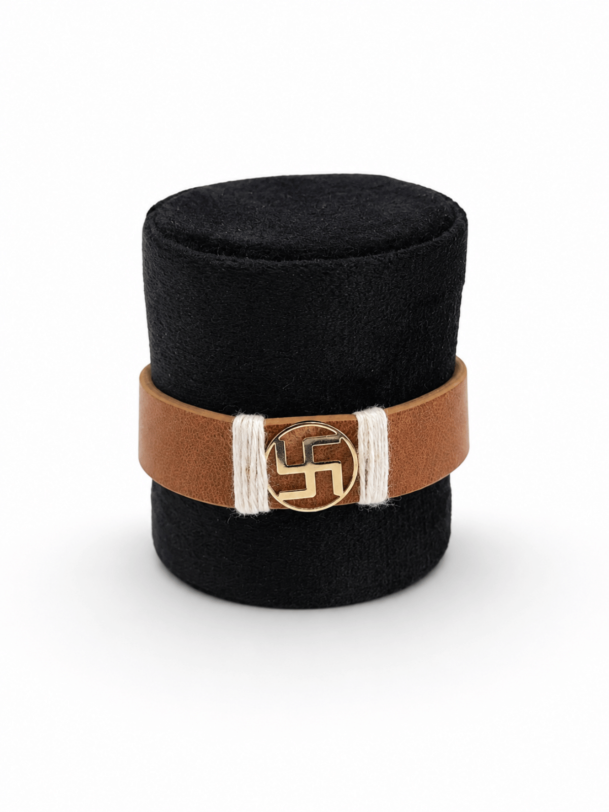 Tann Swastik Vegan Leather Band