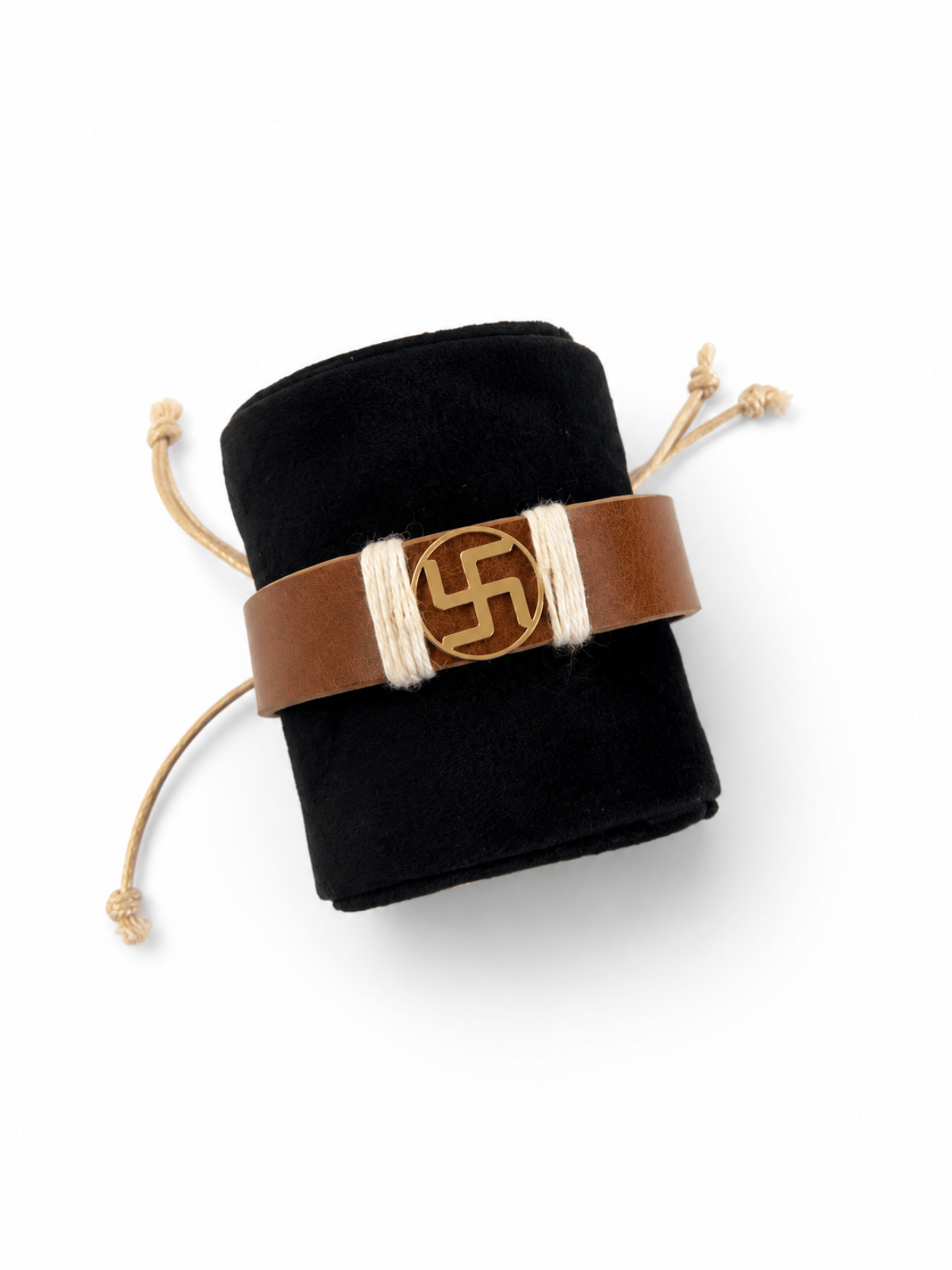 Tann Swastik Vegan Leather Band