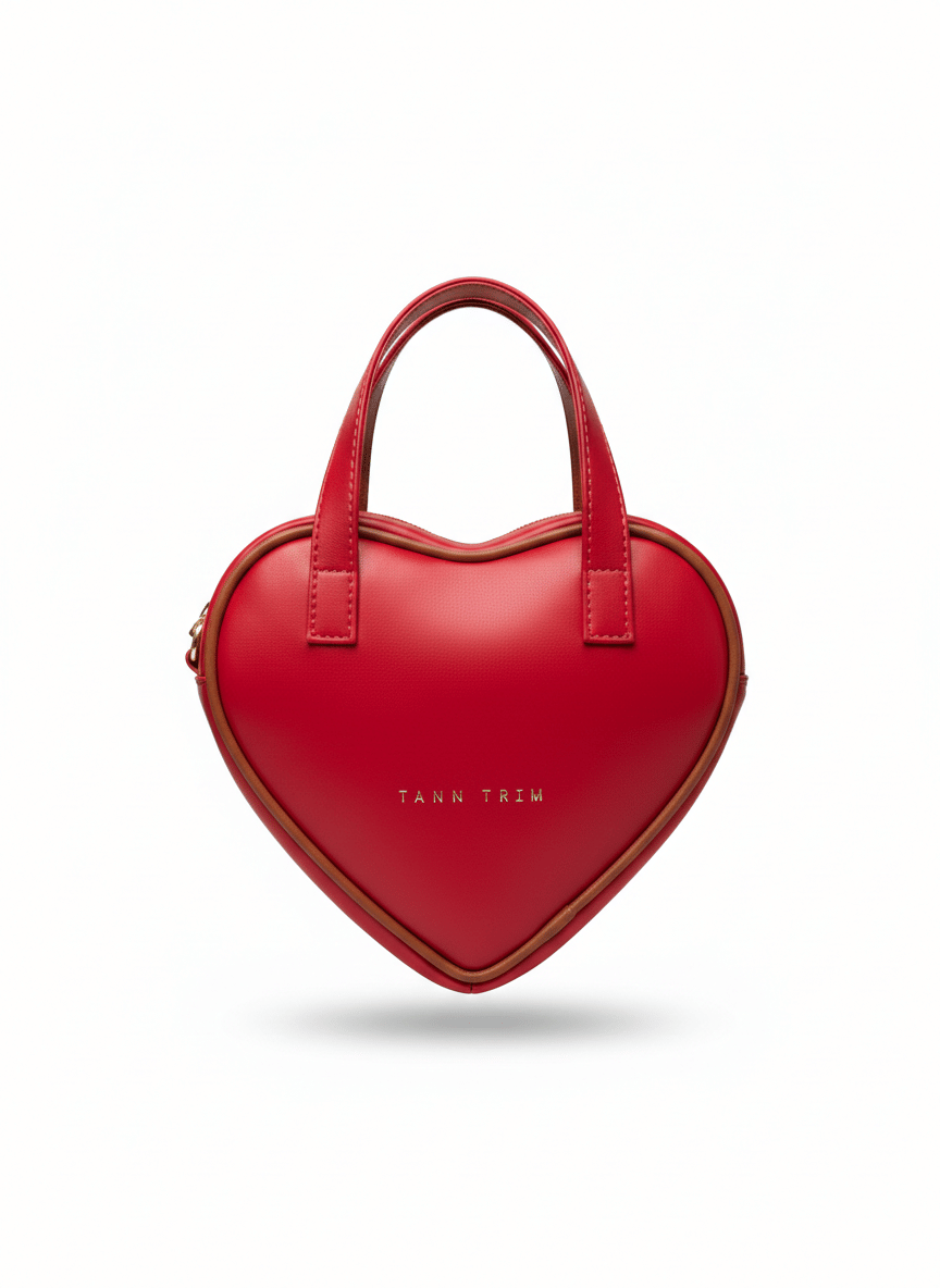 Stripe Chain Heart Bag