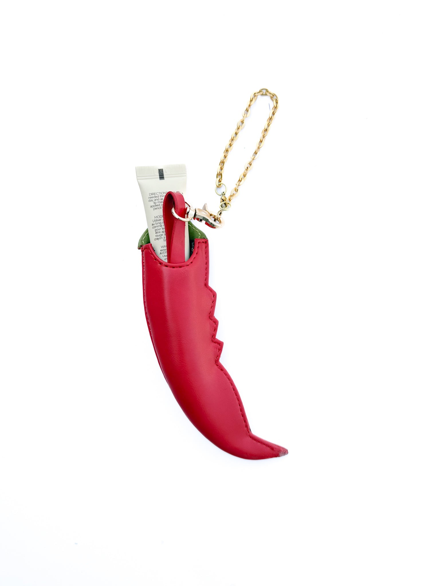 Mirchi Lip Balm Holder Bag Charm