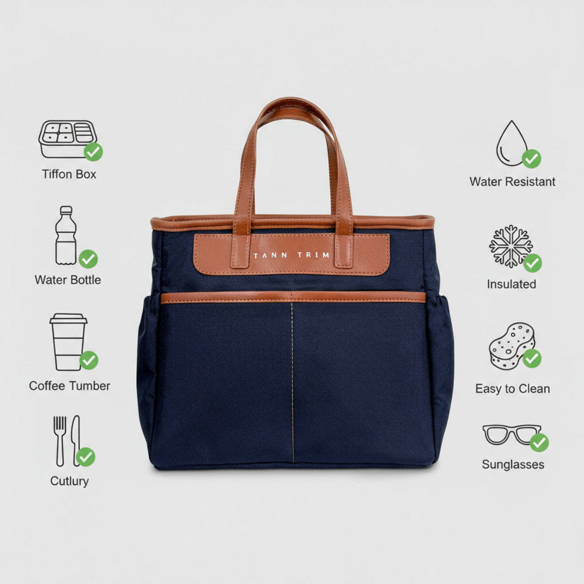 The Tiffyn Tote - Blue