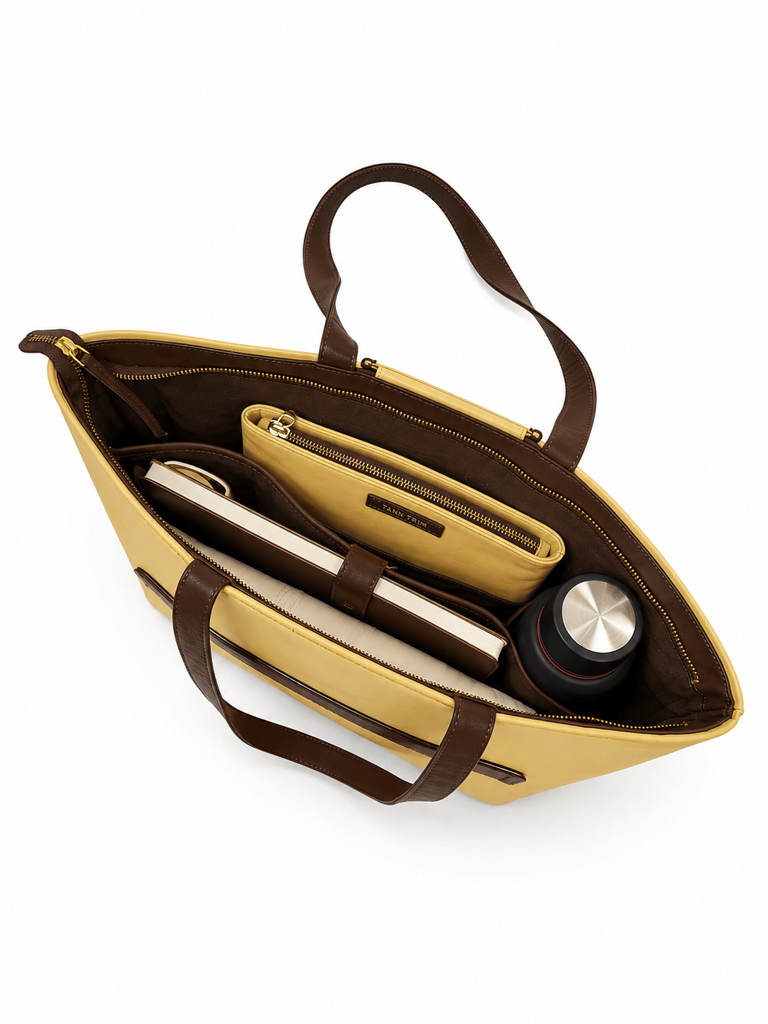 Butter Yellow Oversized Arch Tote Bag