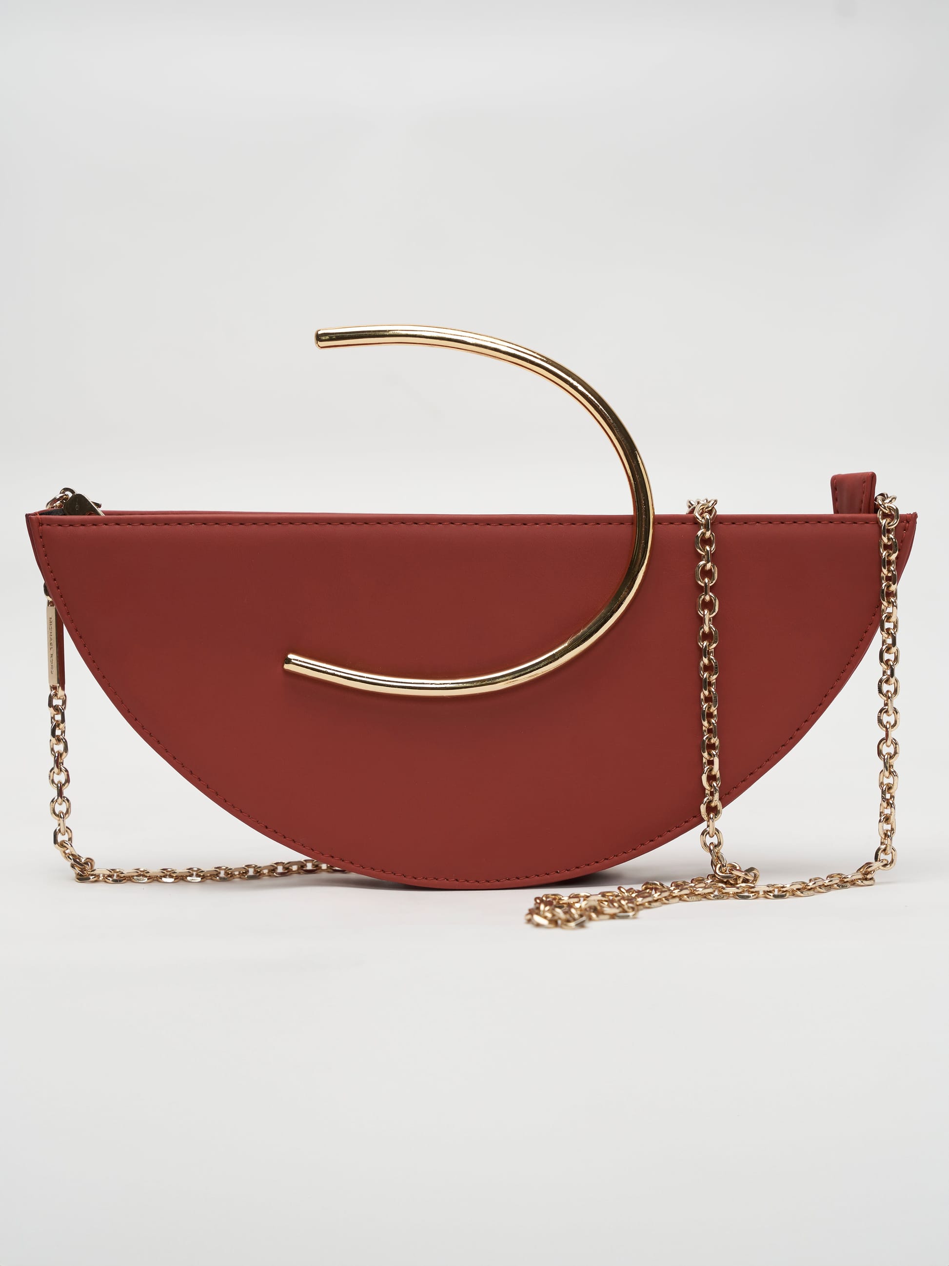 Gold Arch Handbag - Berry