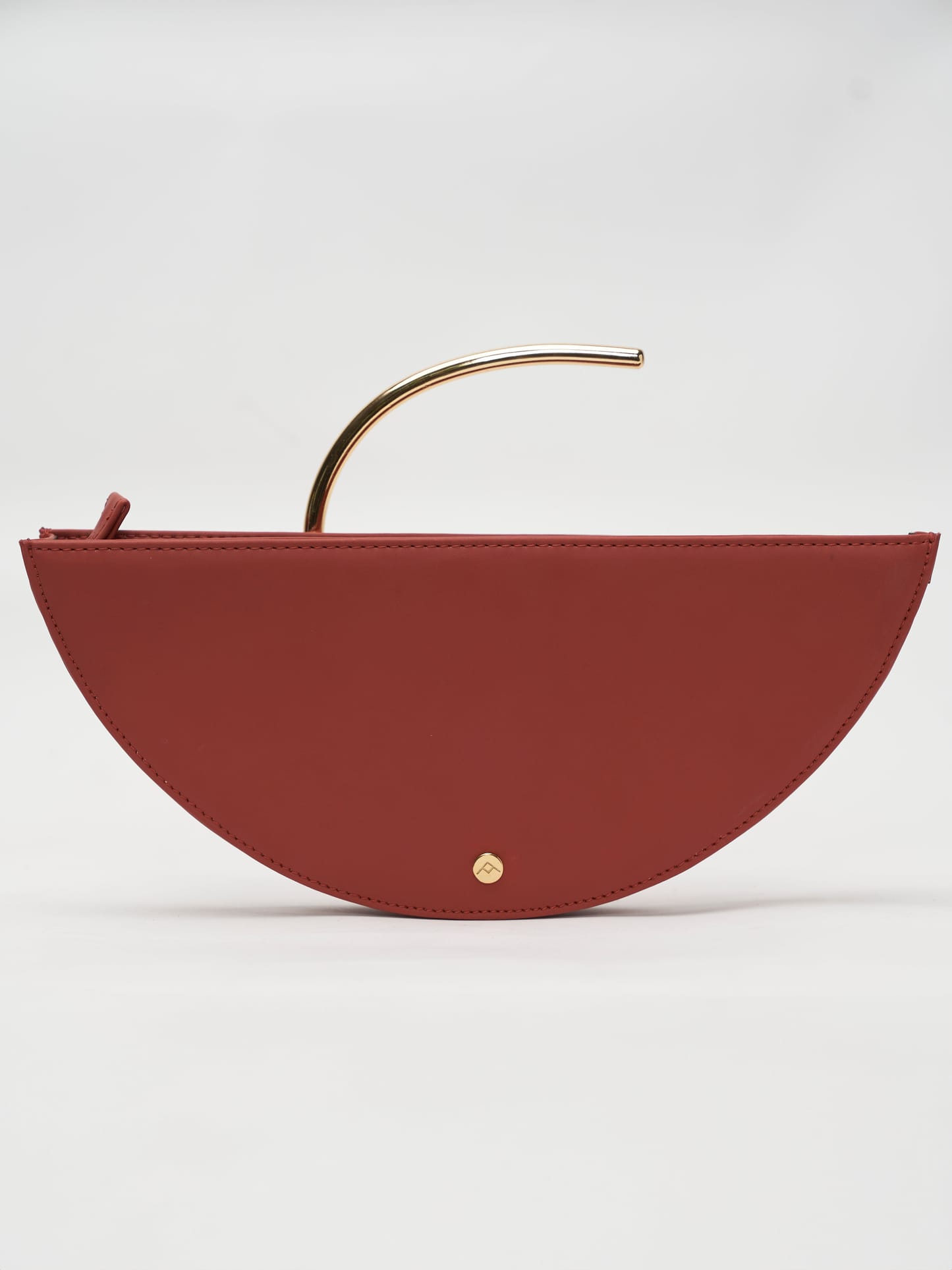 Gold Arch Handbag - Berry