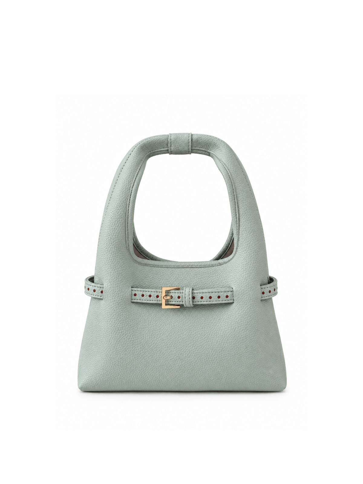Mint Green Polka Mini Hobo Bag
