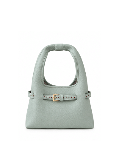 Mint Green Polka Mini Hobo Bag