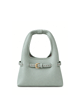 Mint Green Polka Mini Hobo Bag